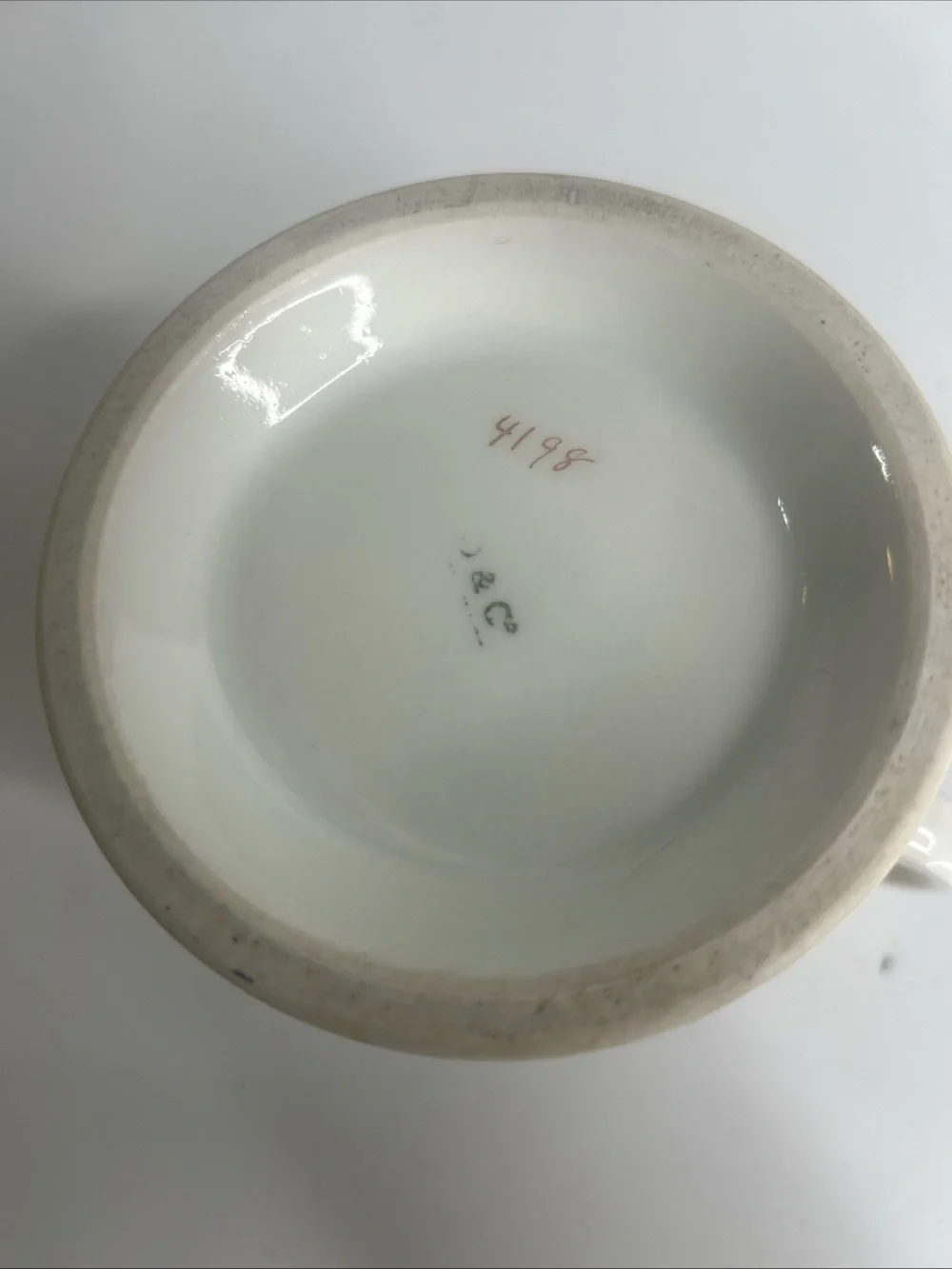 Antique Vintage Occupation Personal Shaving Mug Florist or Funeral Director